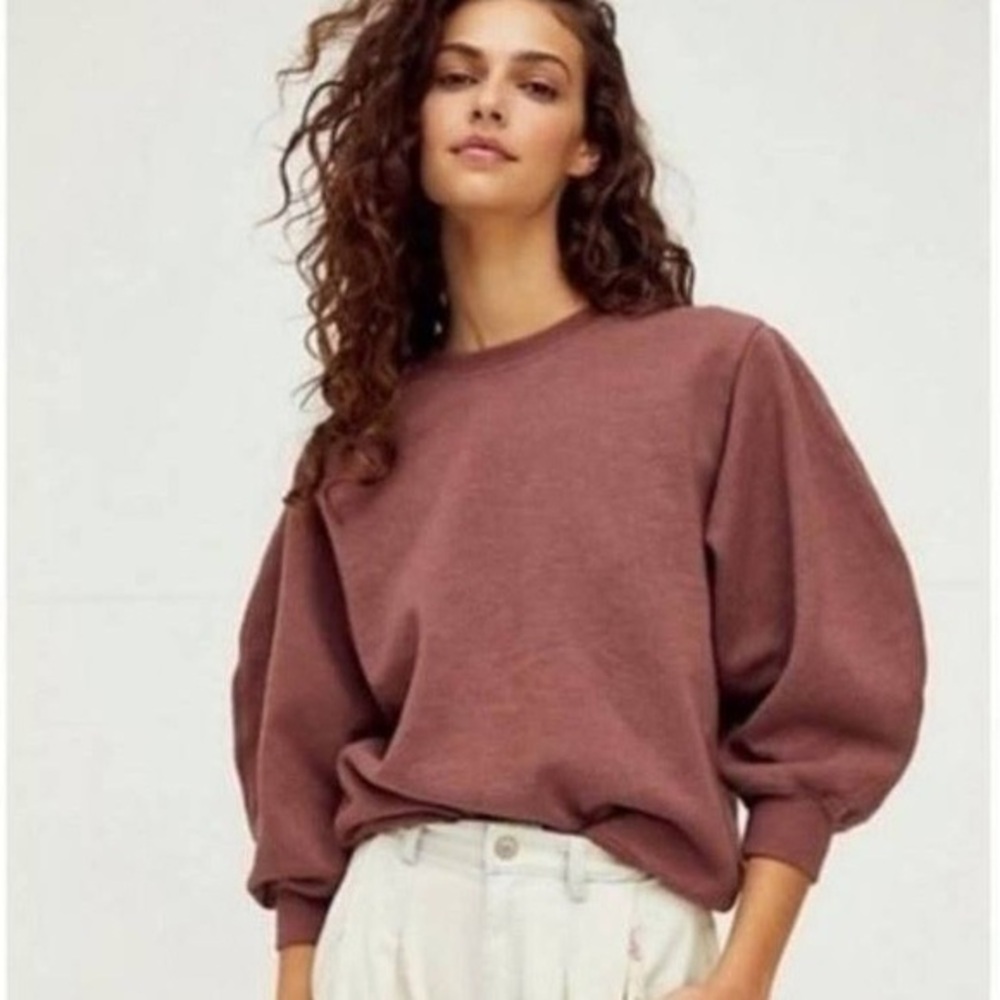 Poshmark Agolde Thora 3/4 sleeve sweatshirt size small in Brown